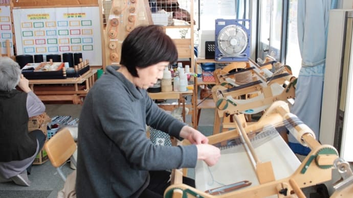 手織りはすごく楽しかったわ　　　　　竹島クラフトセンター
