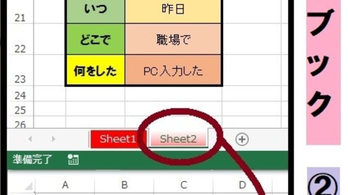 Excelシートの別ブックへのコピー　シート見出しのドラッグでできます