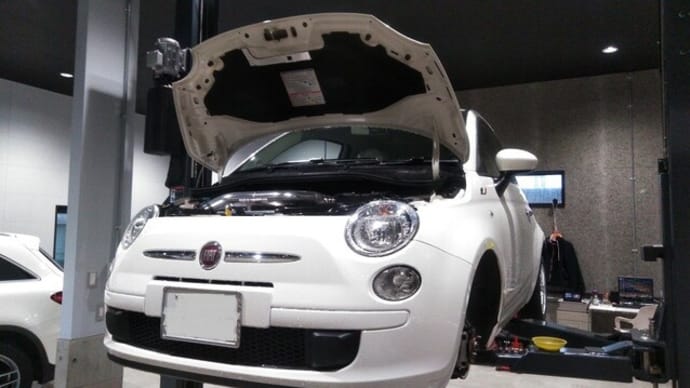 フィアット500 倒立モノチューブ車高調