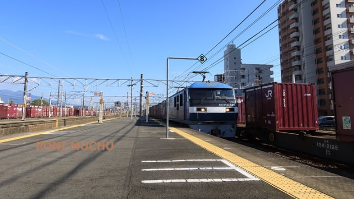 東海道本線は富士駅　２０７９レ到着（２０２２年１０月ほか）