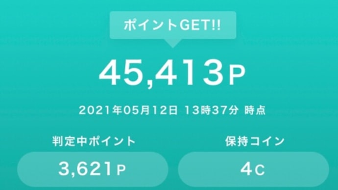 ポイ活の成果。