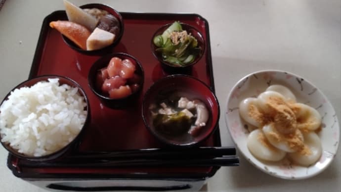 明日がお彼岸だけど。我が家の収穫野菜と果物