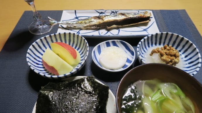 焼き魚定食秋刀魚、炊屋食堂の田舎定食・・・庶民の味。