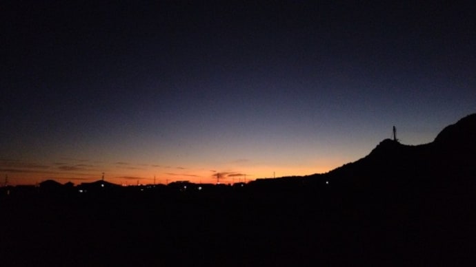 夕暮れ