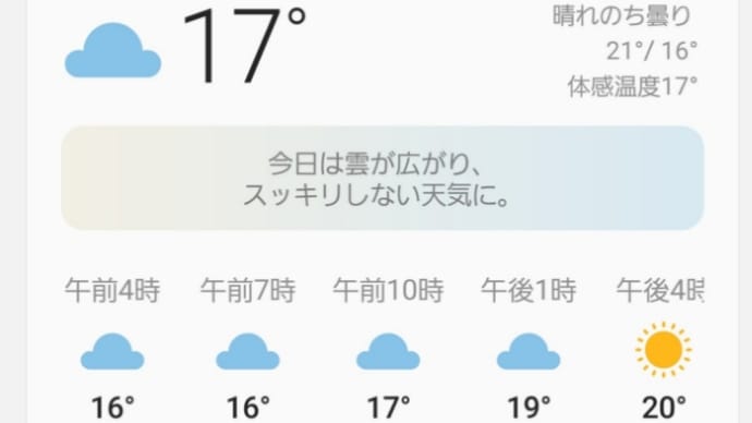 早く目覚めた朝は・・
