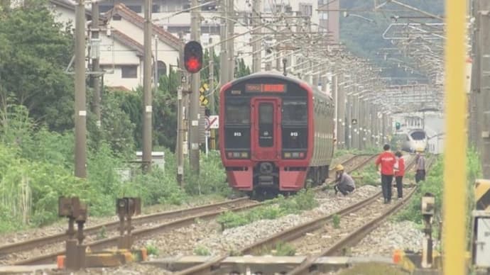 福岡の日豊本線でヴォケが電車に打つかってくたばる