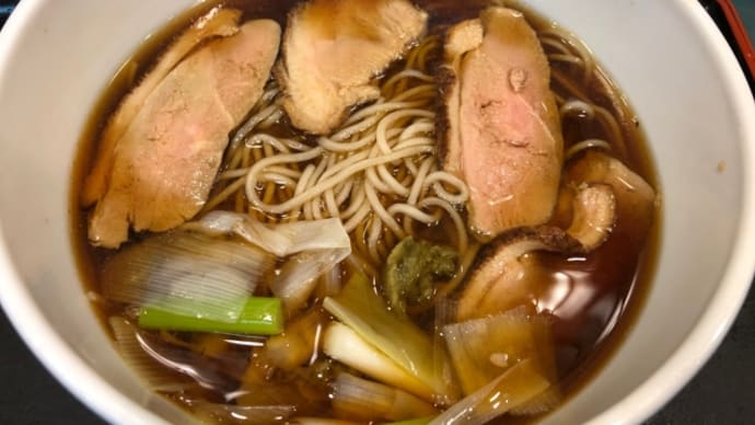 信濃そばの鴨南蛮。