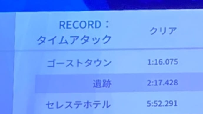 セレステA面タイム更新