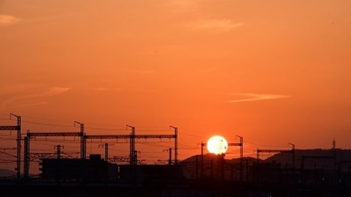今日 の 夕日