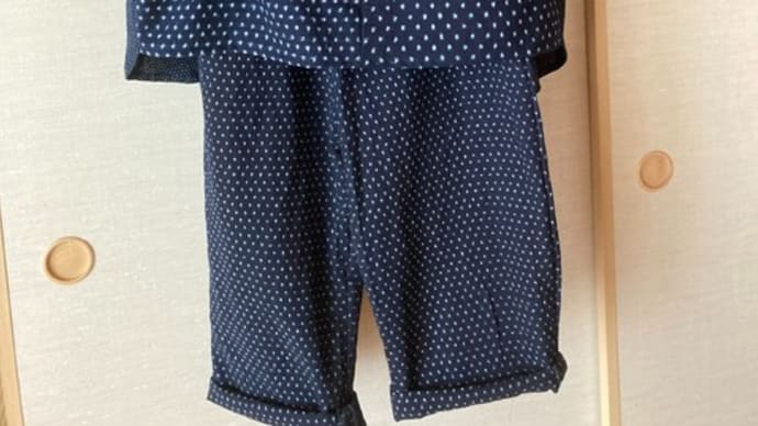 絣の端切れ  つぎはぎで