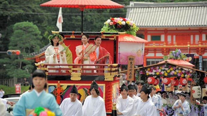 京都　祇園祭・花傘巡行  (7月24日)