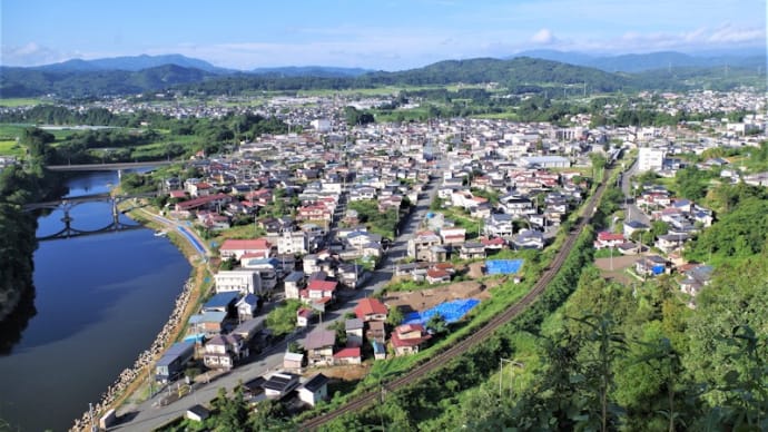 大江町左沢の散策(東北ベテランテニス) 2023.8