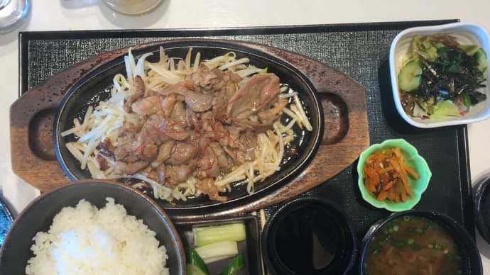 ジンギスカン定食とランチビール🍺〈英訳付〉