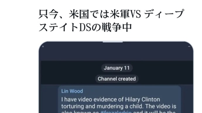 私はヒラリー・クリントンが子供を拷問し殺害したビデオの証拠を持ってる!トランプ弁護士リン・ウッド!バイデン民主党の終わりになるだろう!日本政府、メディアなど【人食い】人身売買一味を支持している