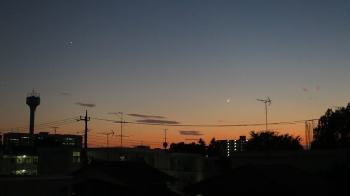 2021年10月 月と金星