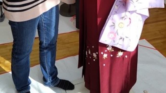 Aさん、今日から袴のレッスン