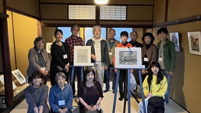 山田久仁夫 水彩画展・スケッチ名古屋塾展. 昨日大盛況の内に終了しました