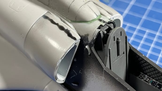【ハセガワ】1/48 A-4M スカイホーク 製作記 No,7 “ハンプバックの取付け”