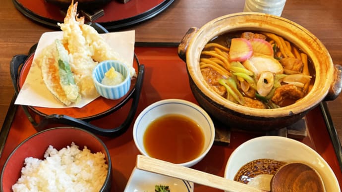 和食麺処サガミ 潮見ヶ丘店@名古屋市「天ぷら味噌煮込ランチ」