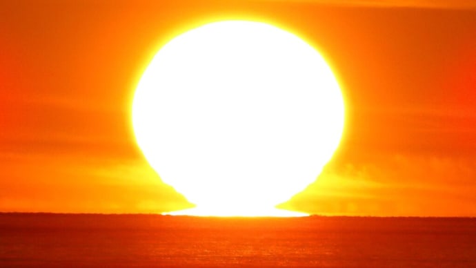 日の入り・滝瀬海岸2023年9月24日
