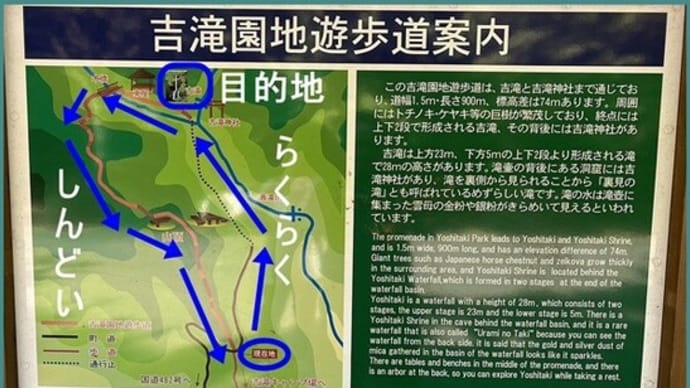 ⛺ キャンプ・その 55 からの『吉滝』『猿尾滝』