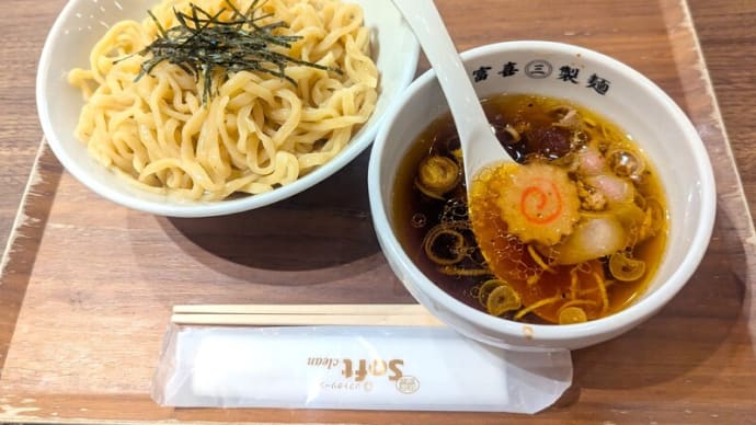 富喜製麺サクラマチ店@熊本 豚鶏を使わない純魚介系!桜町限定【つけそば】はさっぱり旨みたっぷりつけ麺!
