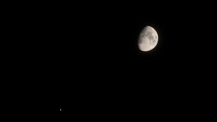 月と木星の接近！