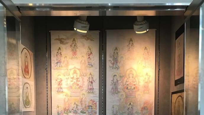 仏画曼荼羅アート教室、再開。泉佐野ではショーケース展示が大きな励みに!