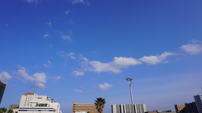 青空と海の散歩