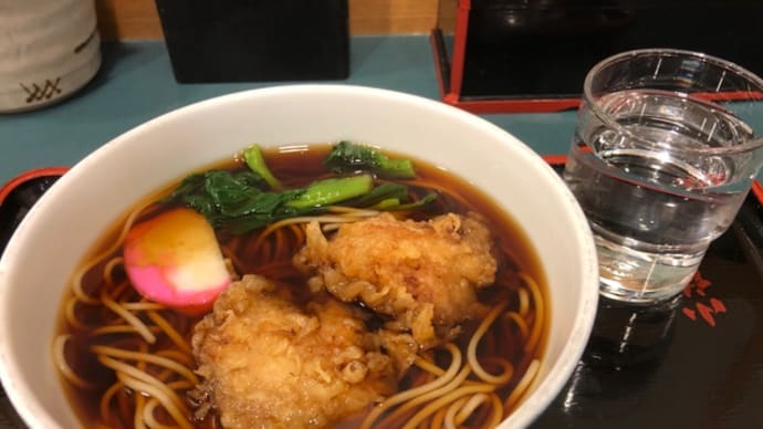 春の夕立?と信濃そば。