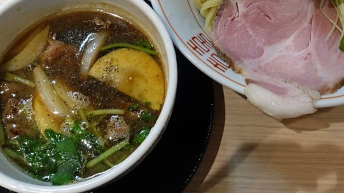 【限定】牛中落ち昆布油つけ麺@麺 鍾馗