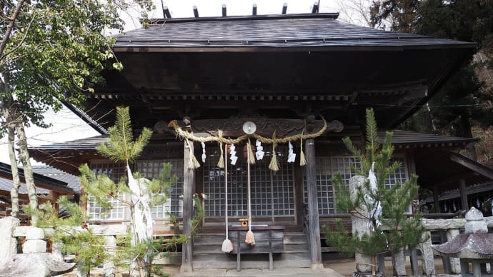 初詣は潮神明宮へ。旧国鉄篠ノ井線廃線敷を歩き、夜は野生の鴨料理を堪能(妻女山里山通信)