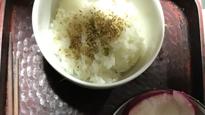 朝食　基本パターン3とめかぶ