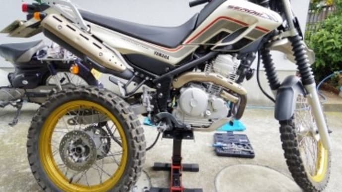 serow250sの気まぐれ整備(はじめてのリアタイヤ交換)