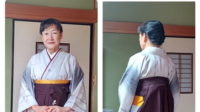令和6年1月26日出張着付けは和泉市、喪服の着付3名(担当は祐村・清原)