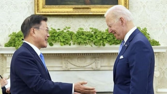 米韓首脳会談 対中シフトへ韓国引き込み