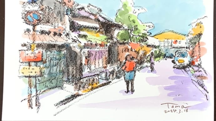 風景画 いつものように 大まかに