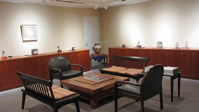 「-春画織部- 四季慾斎蟻助 陶展」会場奥風景