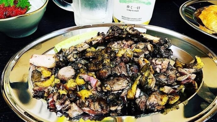 【若潮酒造の美味しい焼酎が飲めるお店】(炭火もも焼き専門店 まるけい 様) カメハイ(歩く一日)