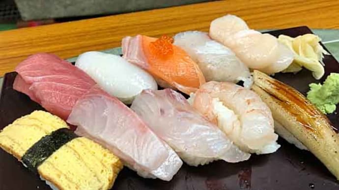 柳橋市場内の「地魚食堂 てるてる」の地魚寿司定食！