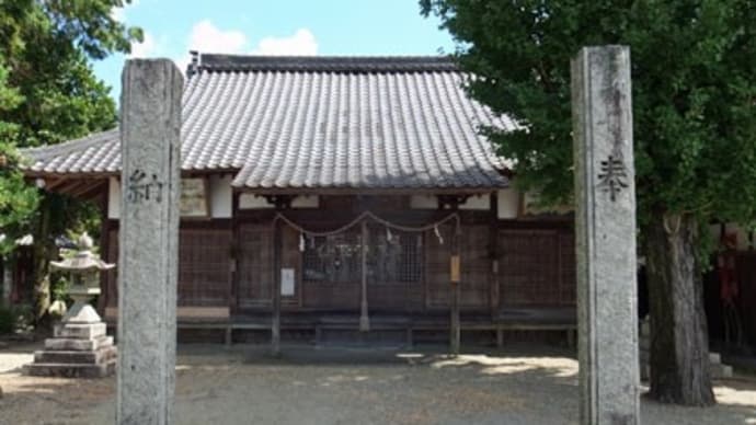 柏原八幡宮周辺にて