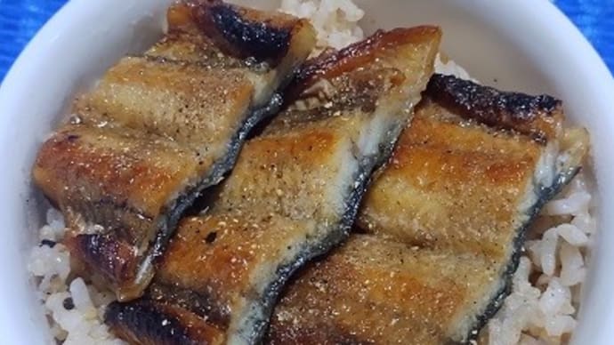 【04/27昼食】三重県産鰻蒲焼頭側でミニ鰻丼、ささっといただけて美味しぃ～わけなんだね：D
