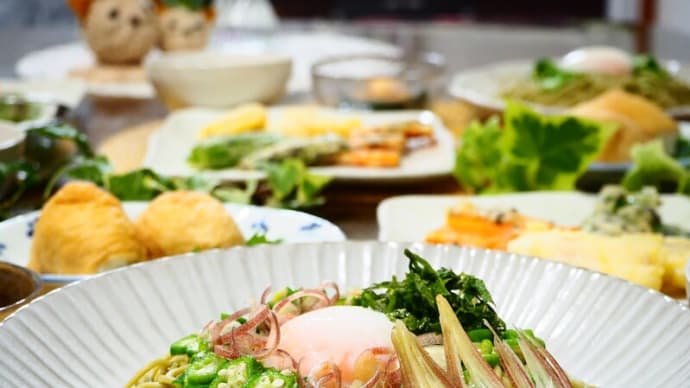 ☆ぶっかけそば＆鯛と野菜の天ぷら☆