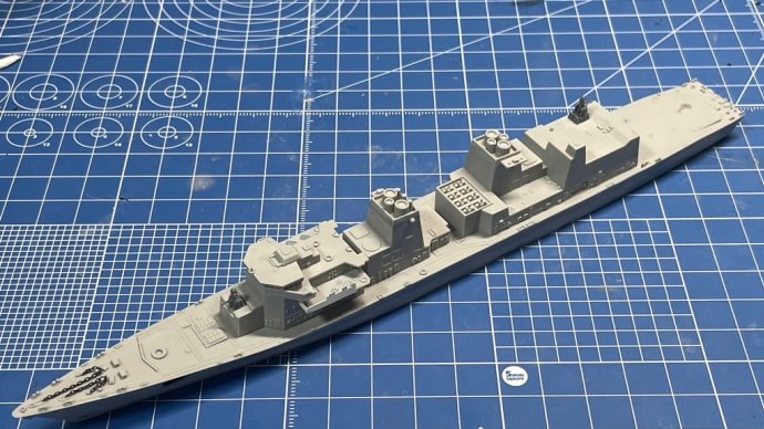【ピットロード】1/700 海上自衛隊 護衛艦さみだれ DD-106 製作記 No,3“船体の追加工作”