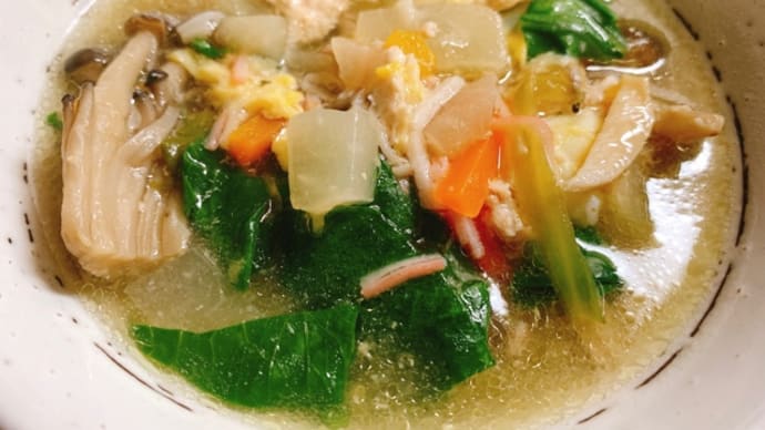 ハヤトウリのあんかけスープ