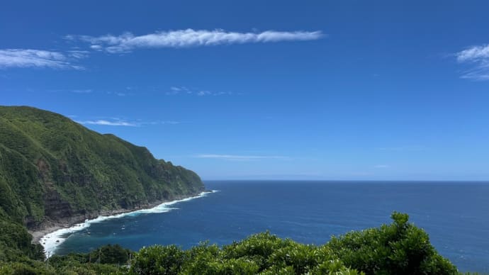 藍ケ江の海✨6月4日(水)🌤️鱗雲☁️青ヶ島🏝️夕焼け空☀️