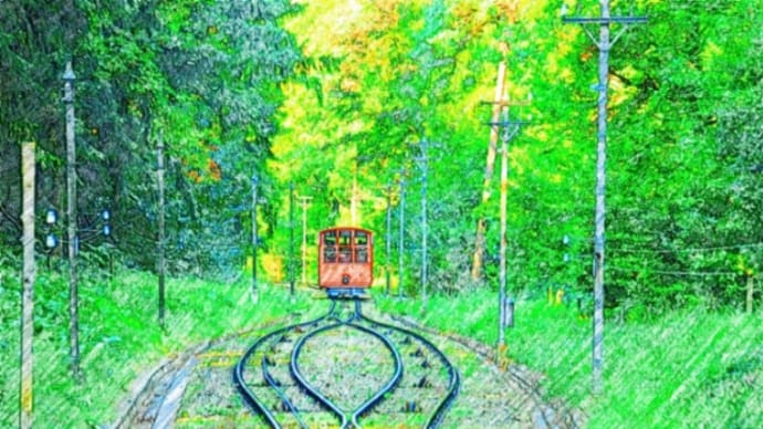 ハイデルベルグの登山鉄道　ケーブルカー