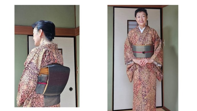 堺市美原区木青会館のきもの教室、成人式と七五三、スタッフ検定の留袖練習