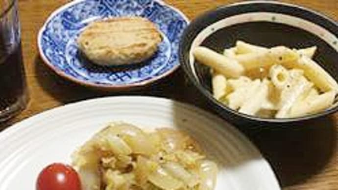 【家めし】鶏の香草焼き&ゴルゴンゾーラペンネ