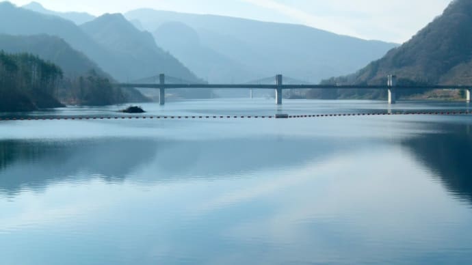 2020年冬･･･かつての吾妻渓谷・・・八ツ場ダム・・・橋の見える風景